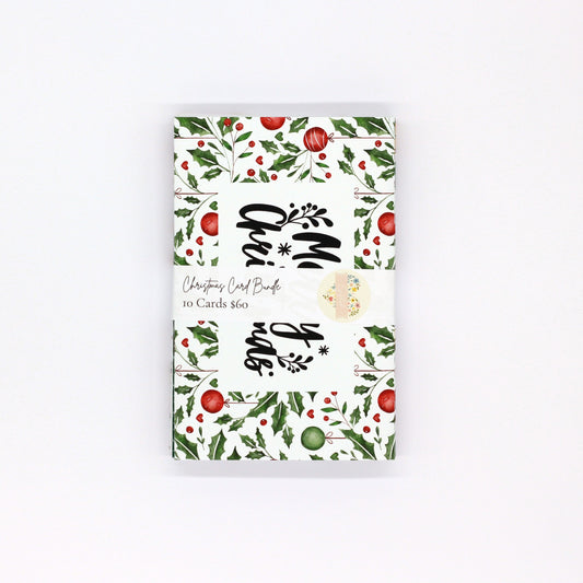 10 christmas pocket greeting card bundle pack Christmas money card for giving money, gift card or gift voucher