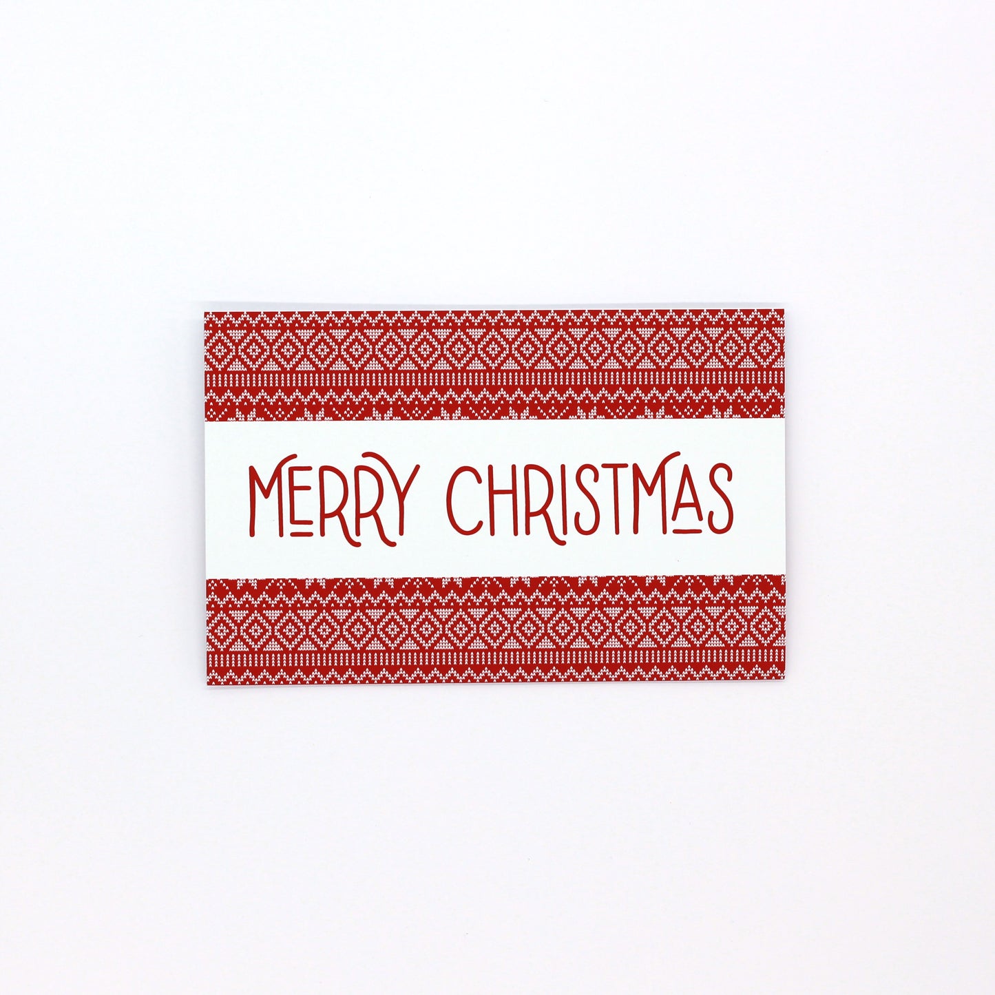 Christmas pocket greeting card ugly sweater theme red. Money card for giving money, gift card or gift voucher