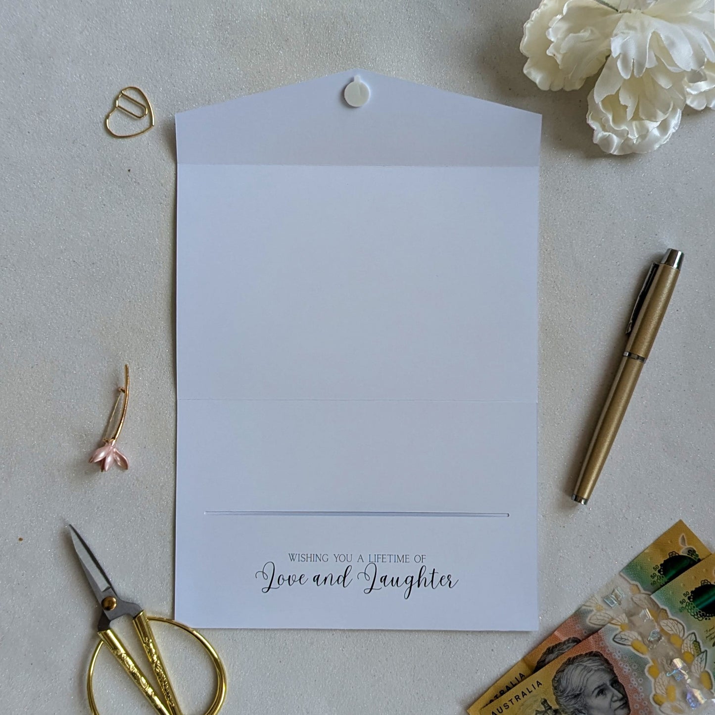 Wedding Money Wallet Greeting Card - Congratulations
