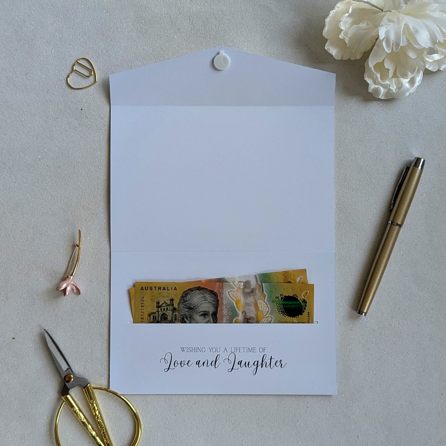 Wedding Money Wallet Greeting Card - Congratulations