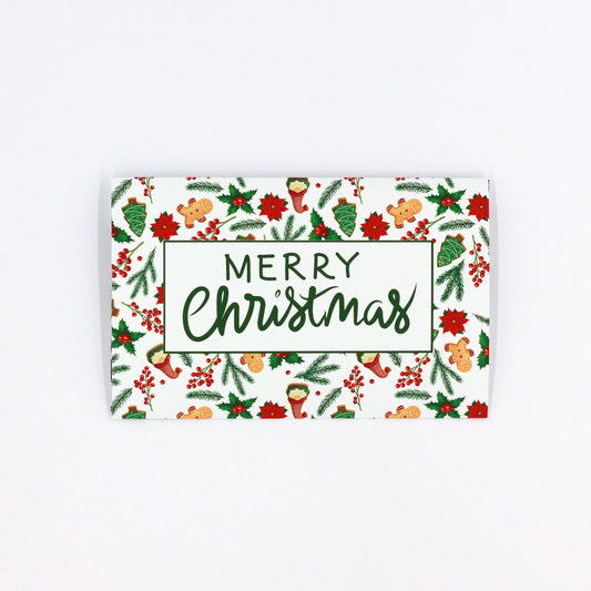 Merry Christmas Pocket greeting card, money envelope for giving money, gift card or gift voucher
