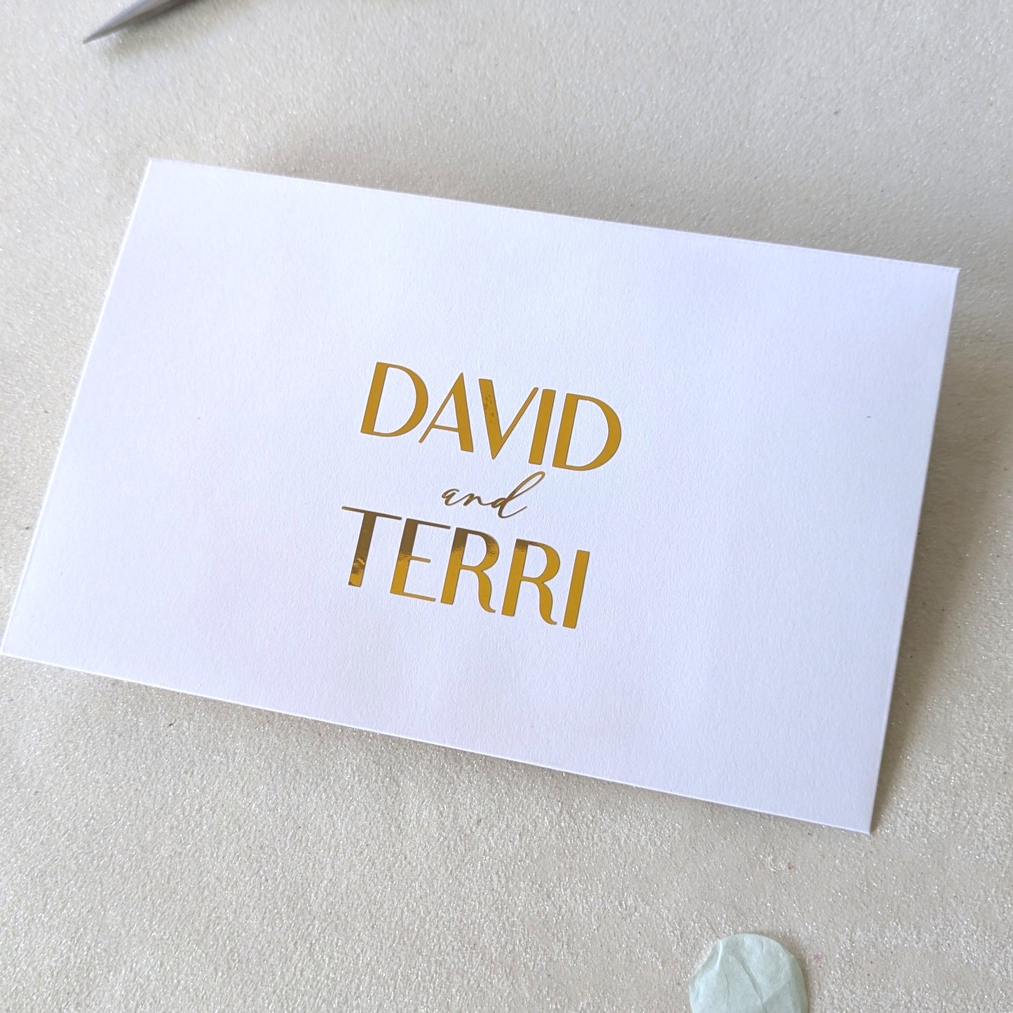 Personalised Envelope to fit all our Greeting Cards