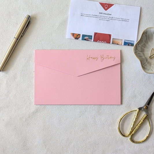 Pink Money Birthday Card