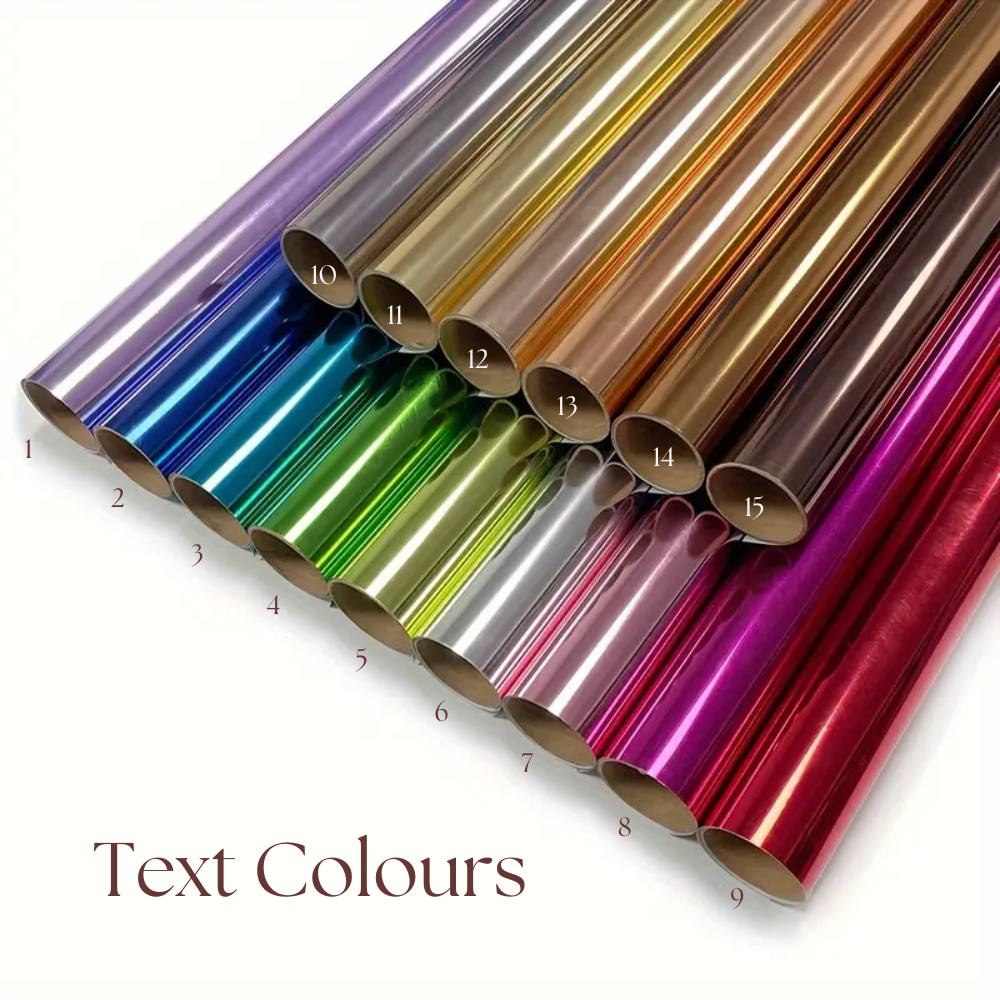 Text_Colours for Vinyl lettering