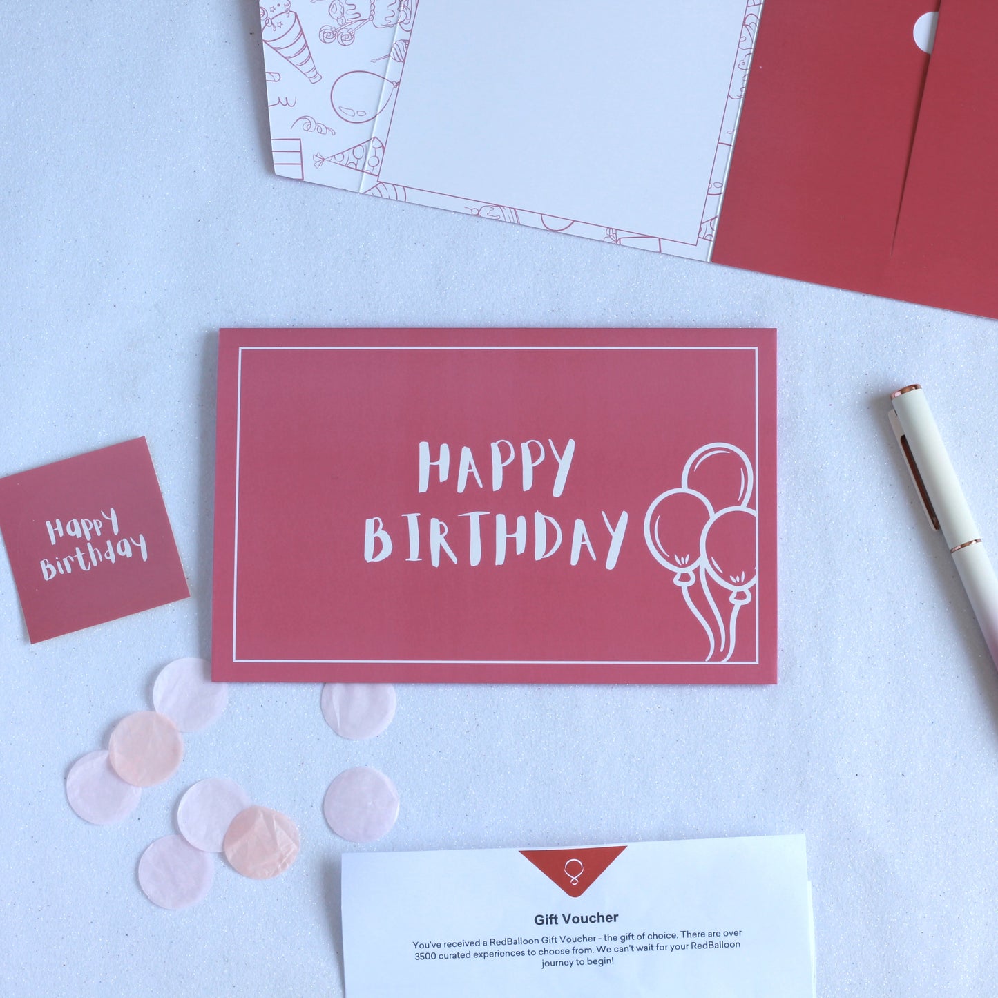 Pink teen happy birthday money envelope