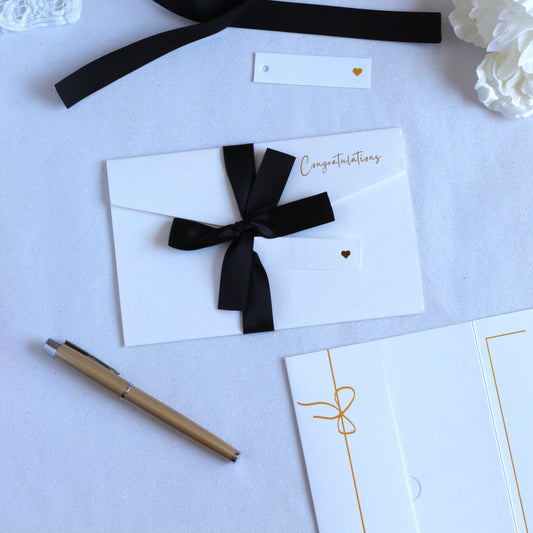 Personalised Wedding Card Next Day Delivery with pocket for the gift