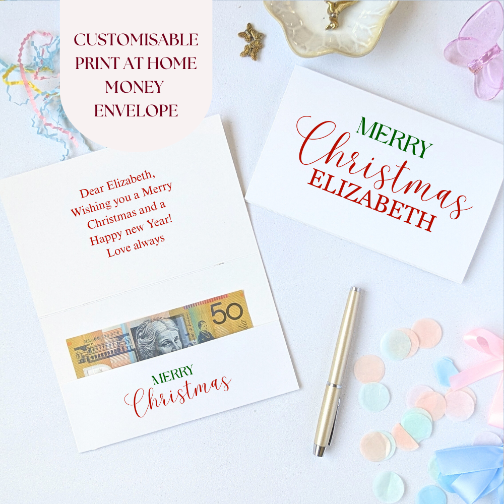 Personalised “Merry Christmas” Print-at-Home Card
