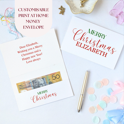 Personalised “Merry Christmas” Print-at-Home Card