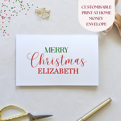 Personalised “Merry Christmas” Print-at-Home Card