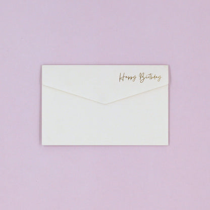 White pocket happy birthday greeting card with gold foil happy birthday. Birthday Money Wallet for 18th 21st 30th 40th 50th 60th 70th 80th 90th 100th