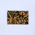 Brown and Green Polynesian tribal pattern money greeting card for gifting cash