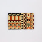Brown and Orange Polynesian tribal pattern money wallet for gifting cash for any occasion