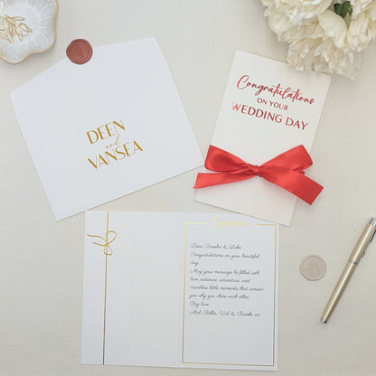 Modern Red Money Envelope for Wedding