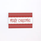 Christmas pocket greeting card ugly sweater theme red. Money card for giving money, gift card or gift voucher