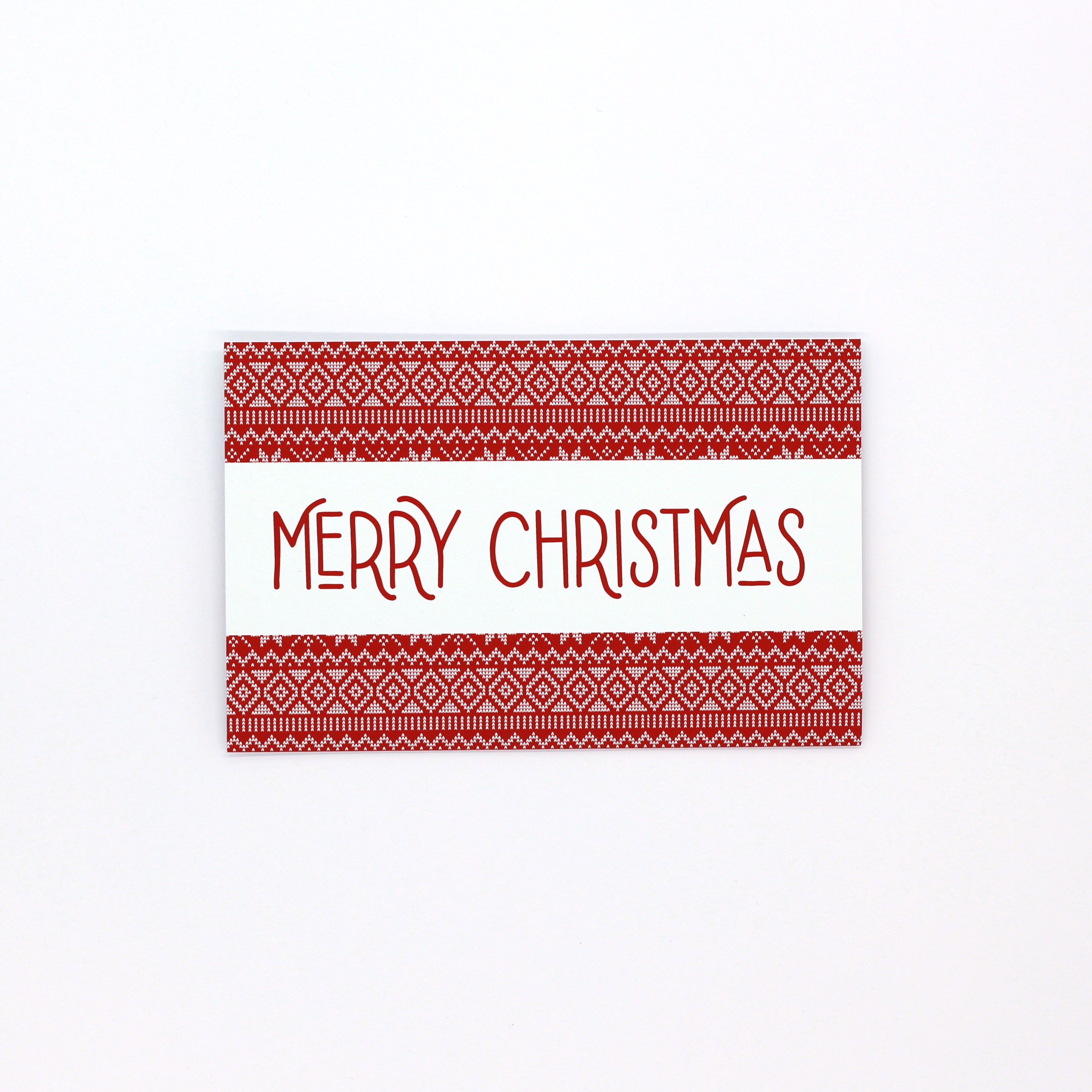 Christmas pocket greeting card ugly sweater theme red. Money card for giving money, gift card or gift voucher