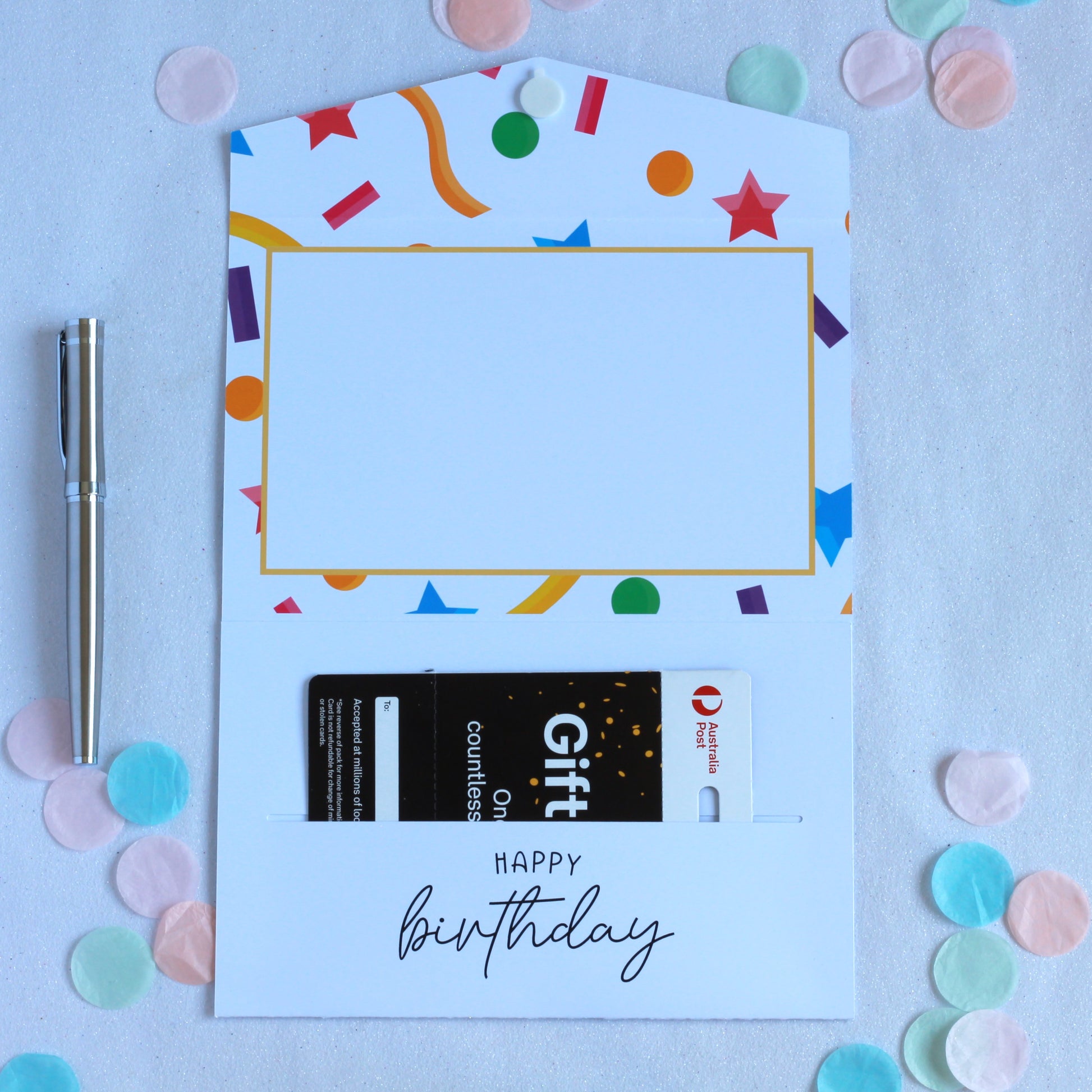 Confetti Birthday money envelope. birthday money card, birthday money wallet, birthday money holder, birthday card with money inside