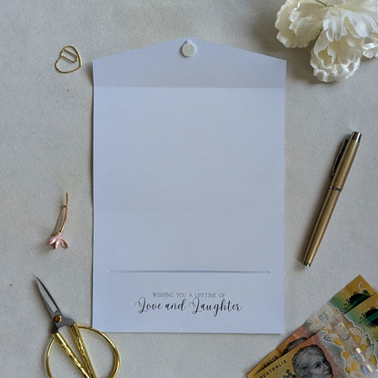 Wedding Money Wallet Greeting Card - Congratulations