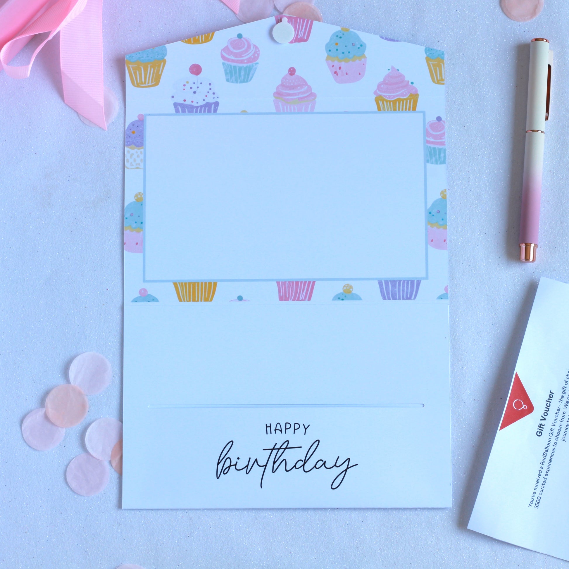 Personalised Pink Birthday Money Envelope, Gift Card Wallet