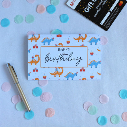 Dinosaur Birthday money envelope. birthday money card, birthday money wallet, birthday money holder, birthday card with money inside