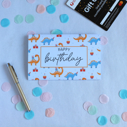 Dinosaur Birthday money envelope. birthday money card, birthday money wallet, birthday money holder, birthday card with money inside
