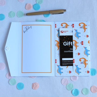 Dinosaur Birthday money envelope. birthday money card, birthday money wallet, birthday money holder, birthday card with money inside