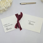 1st anniversary paper present gift card with premium ribbon personalised to your liking