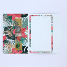 Floral Polynesian pattern pocket greeting card with cash in pocket for giving cash. Money envelope