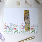 Floral all occasion money card inside cash purple ribbon