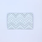 Grey and White Polynesian tribal pattern pocket greeting card money envelope