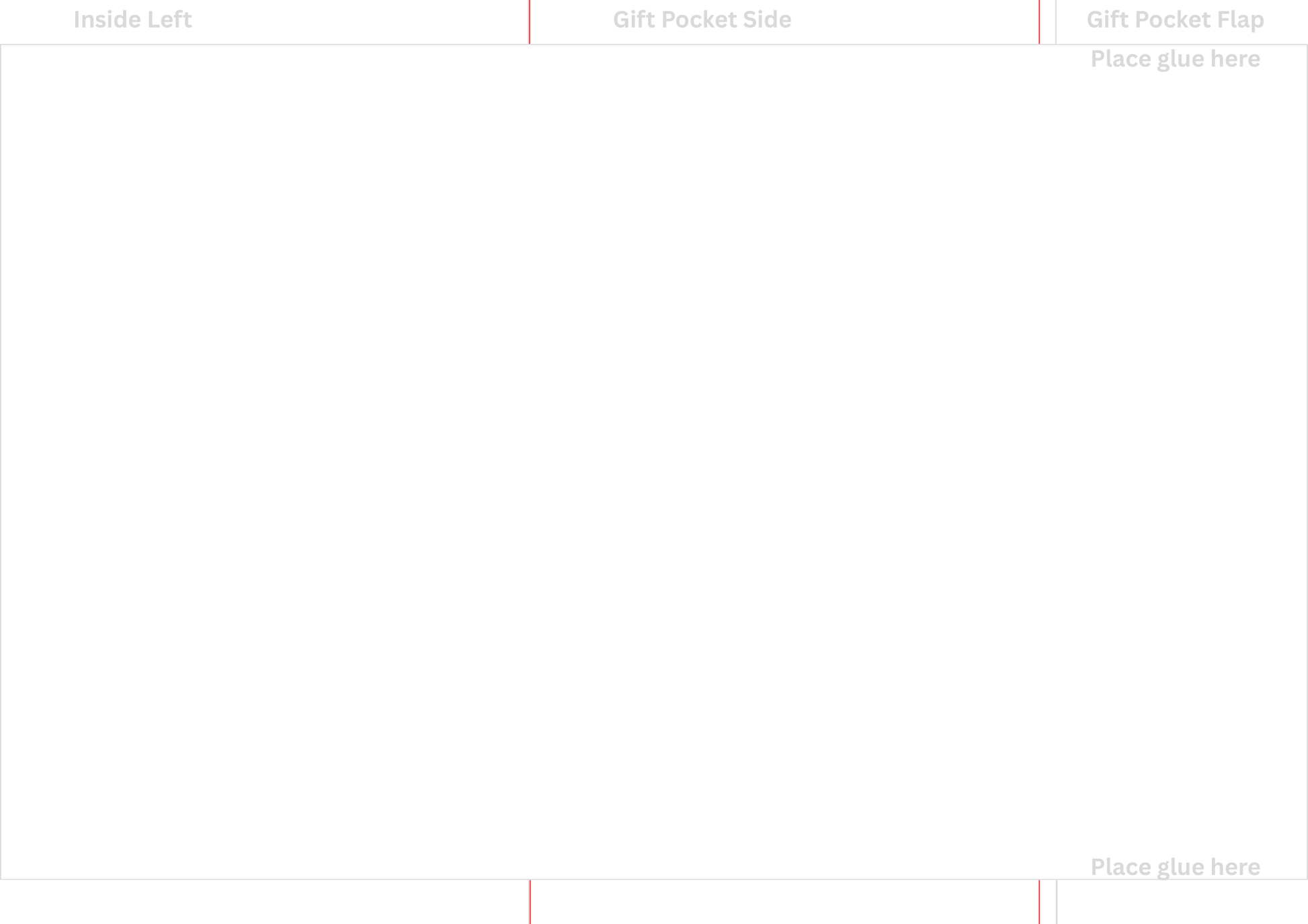 Printable Unicorn Birthday Money Envelope – Editable Cash & Gift Card Holder. Inside of template