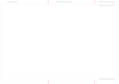 Printable Unicorn Birthday Money Envelope – Editable Cash & Gift Card Holder. Inside of template