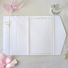 Luxury Birthday Cards for Her with pink ribbon and gift pocket. Birthday Money wallet