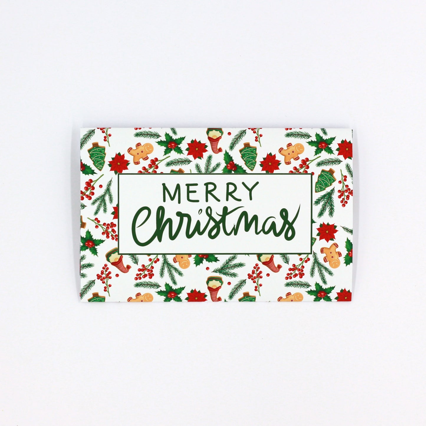 Merry Christmas Pocket greeting card, money envelope for giving money, gift card or gift voucher