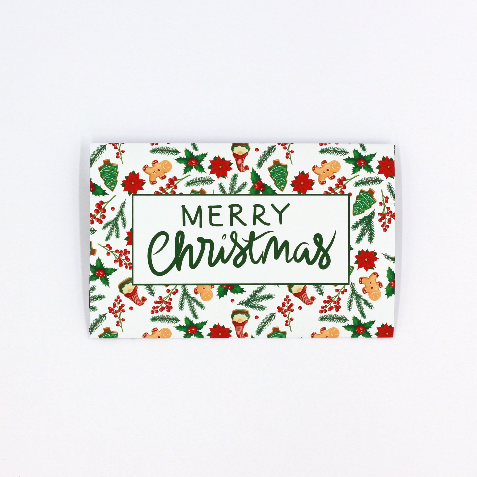 Merry Christmas Pocket greeting card, money envelope for giving money, gift card or gift voucher