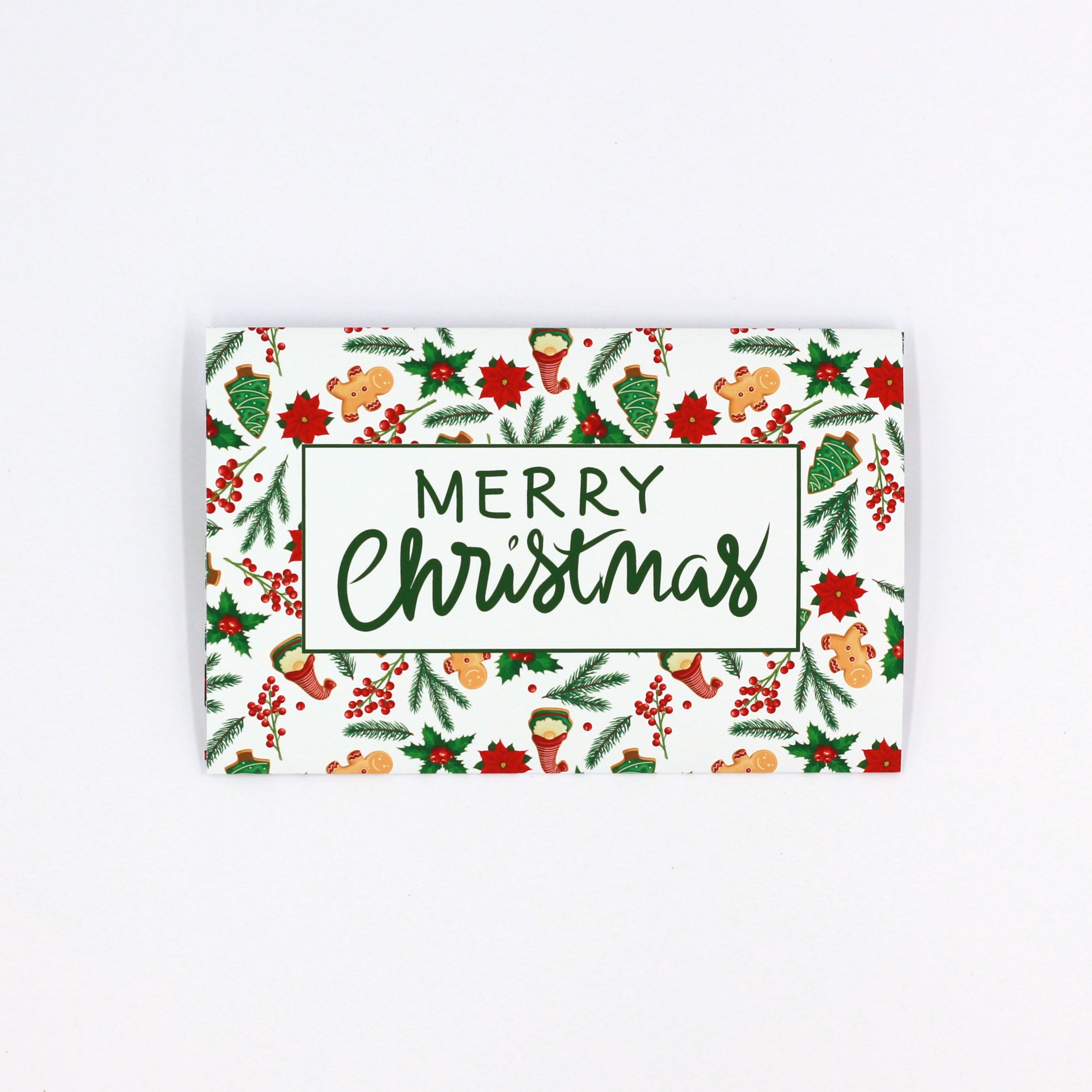 Merry Christmas Pocket greeting card, money envelope for giving money, gift card or gift voucher
