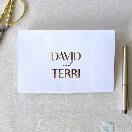 Personalised Envelope to fit all our Greeting Cards