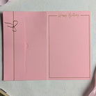 Unique Personalised birthday money envelope Pink card with empty gift pocket