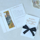 Personalised birthday money envelope with money pocket gold GLITTER birthday greeting card