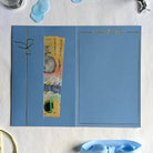 Blue Personalised Money Birthday card with cash in the money pocket
