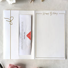 Beautiful Personalised birthday money envelope white card with voucher in the gift pocket