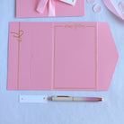 Pink happy birthday money wallet for 30th 40th 50th 60th 70th 80th 21st 18th