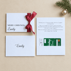 Signature suite personalised gift envelope christmas ribbon with gift card in the pocket