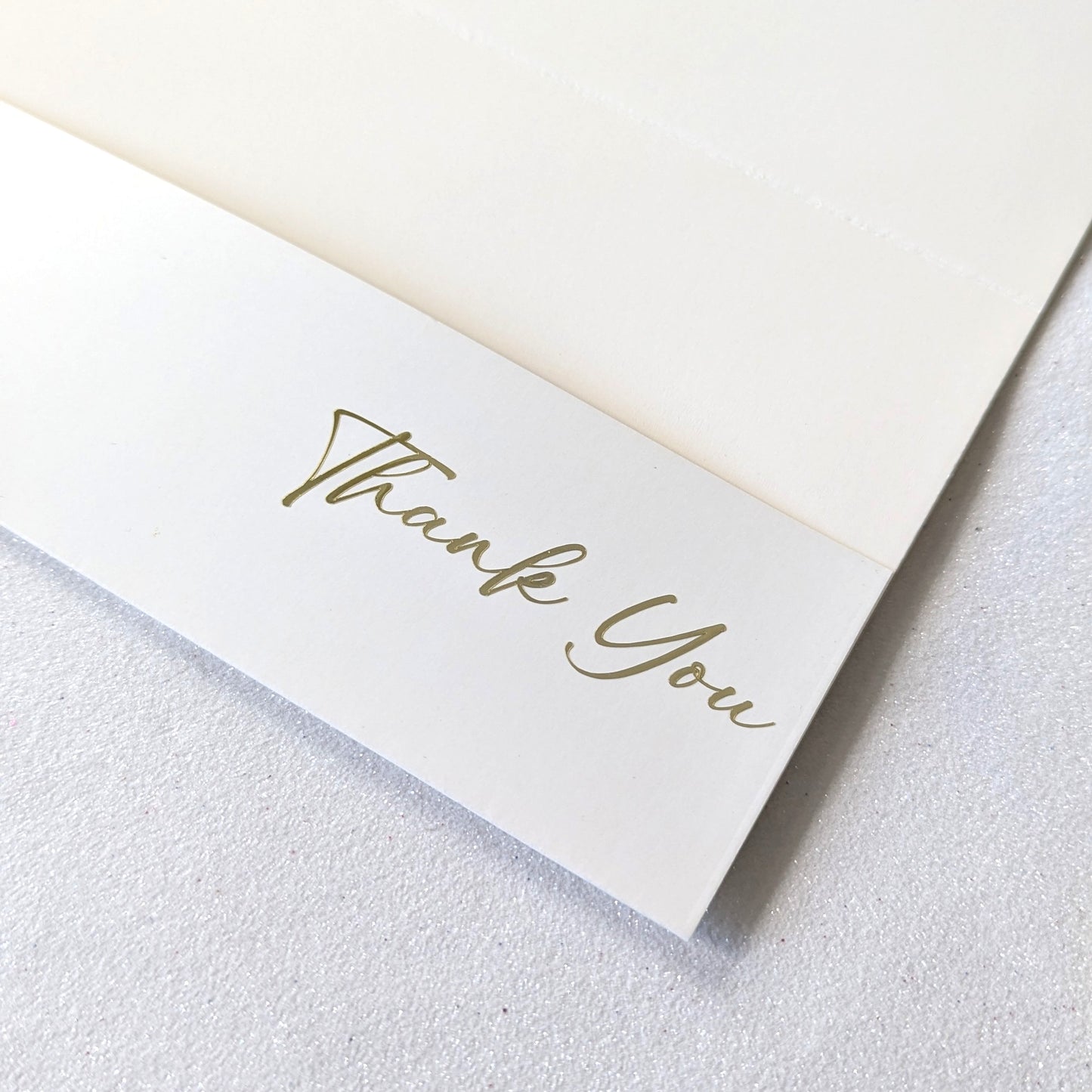 Beautiful Thank you gift envelope with gold metallic vinyl