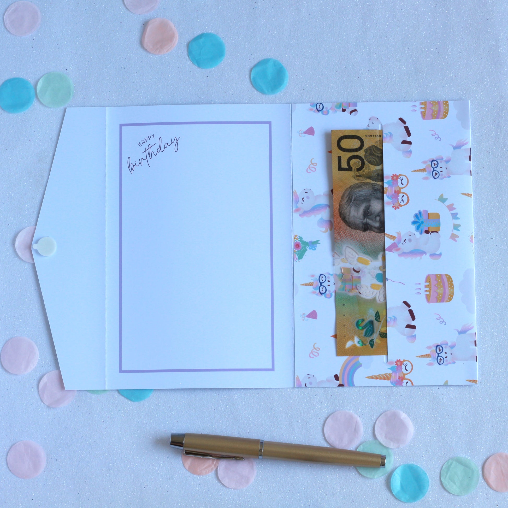 Unicorn  Birthday money envelope. birthday money card, birthday money wallet, birthday money holder, birthday card with money inside