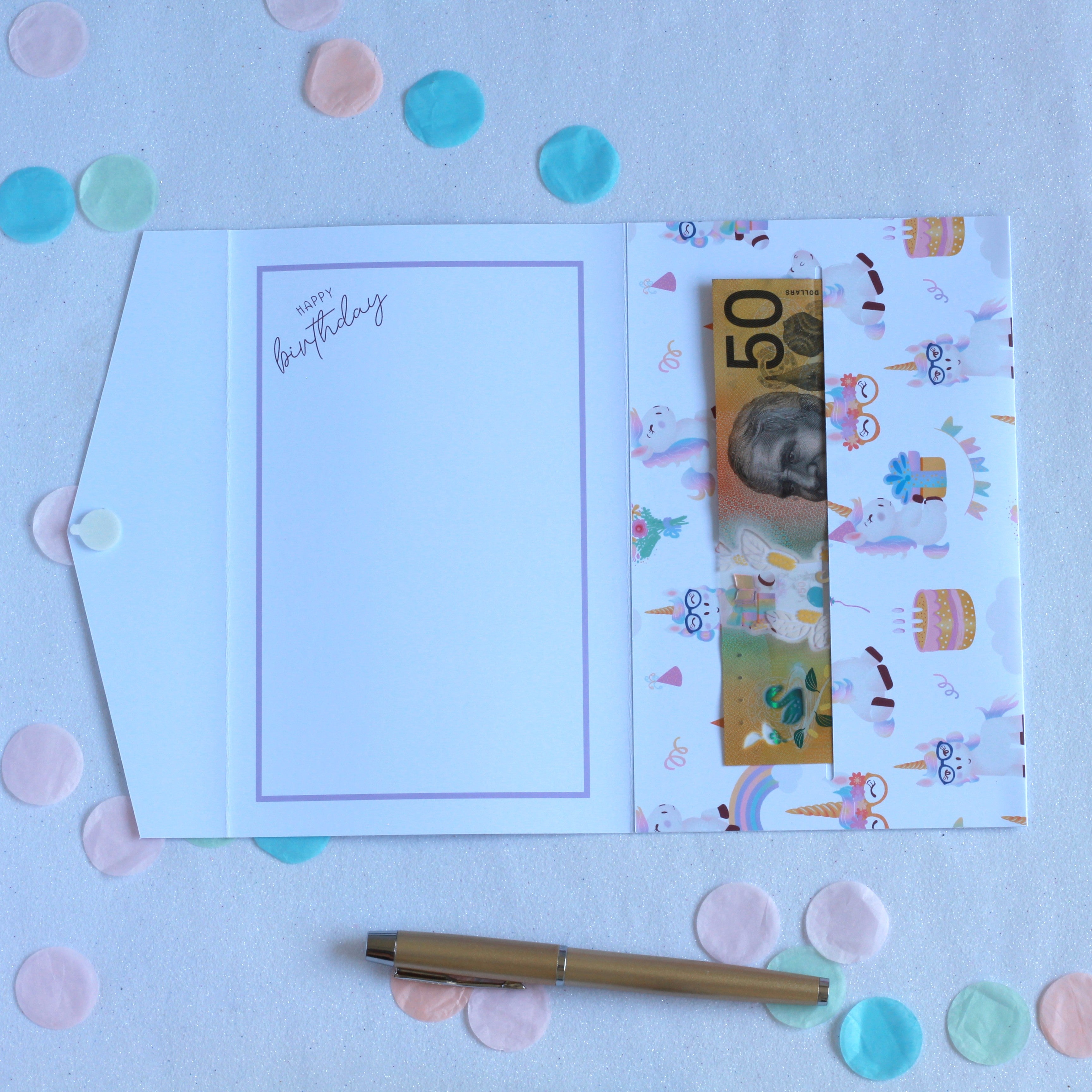 Unicorn  Birthday money envelope. birthday money card, birthday money wallet, birthday money holder, birthday card with money inside