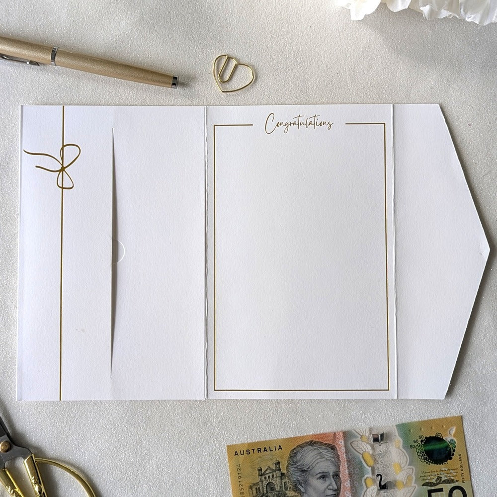 Wedding Money Envelope with pocket for the money gift