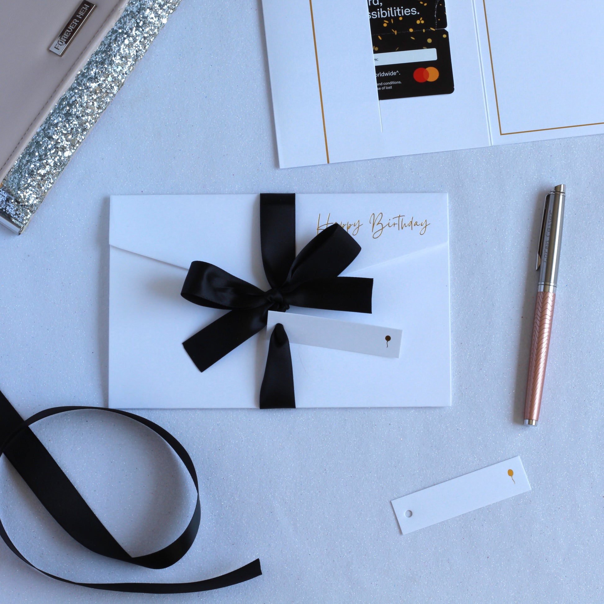 White Birthday Money Wallet for 18th 21st 30th 40th 50th 60th 70th 80th 90th 100th