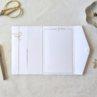 Inside of White birthday Money envelopes