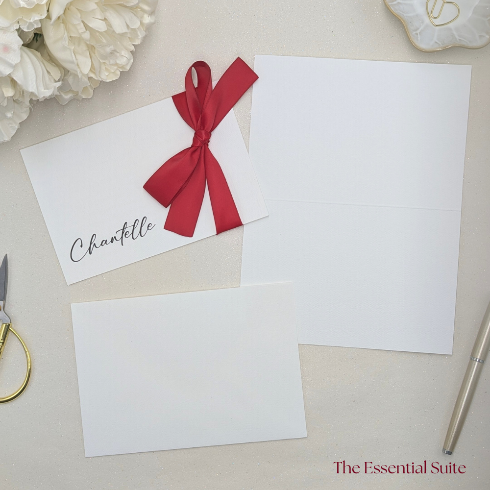 Personalised I love you letter with the recipients name on the front of the card ready for your message to be written 